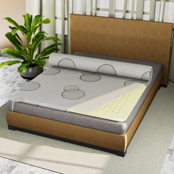 Drilled Air Cool™ Toppers Latex Mattress